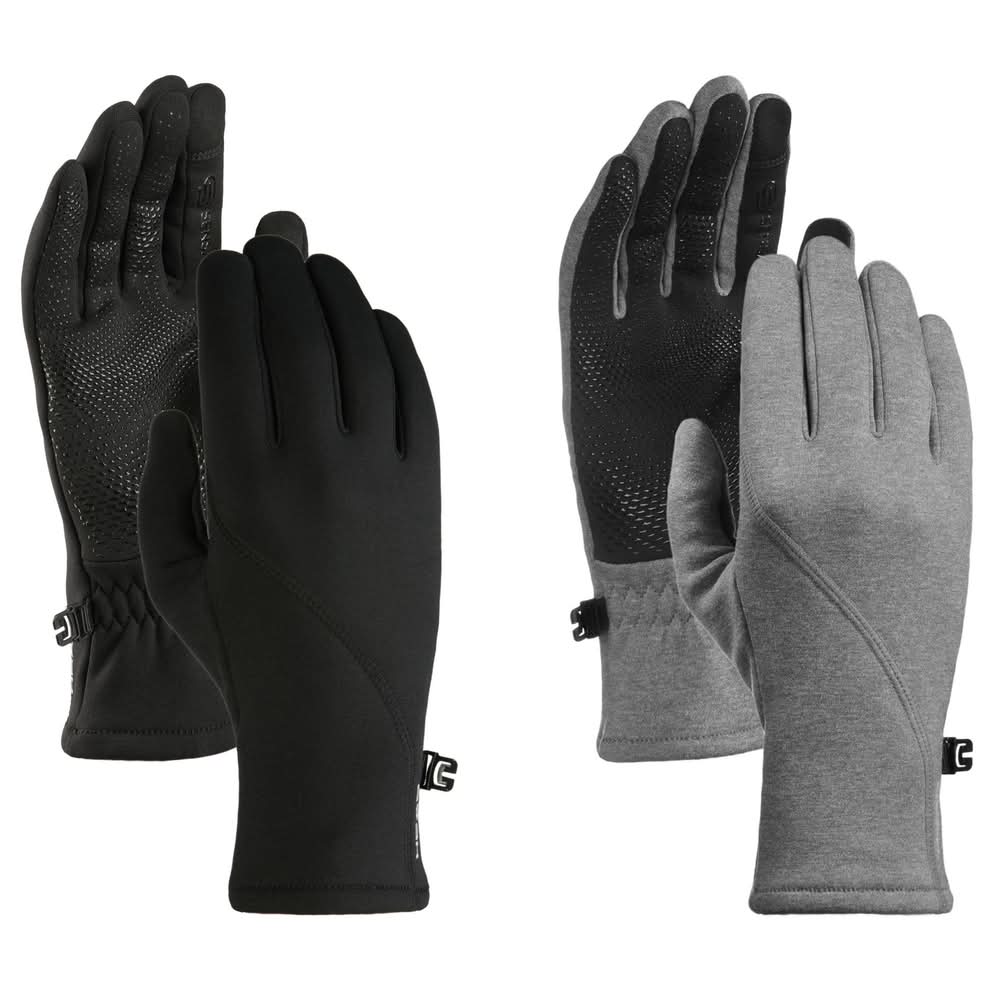 Head Womens Touchscreen Running Glove Sets (Medium/Gray-Black)