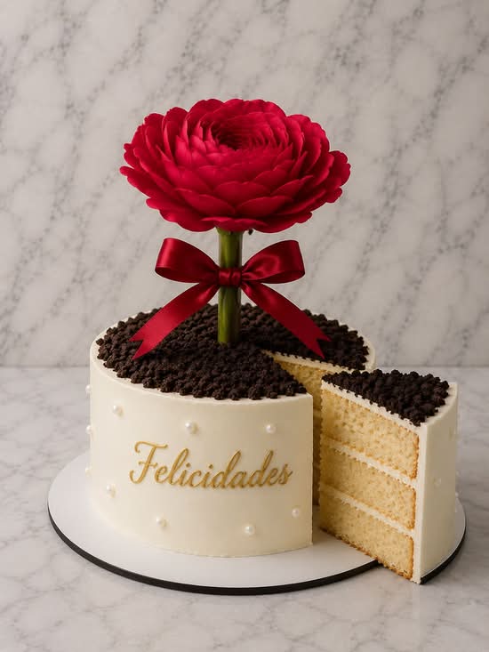 Cakes de Rosas Naturales