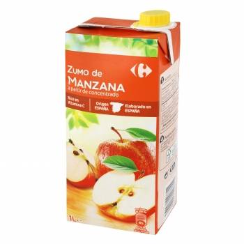 Zumo de manzana Carrefour brik 1 l.