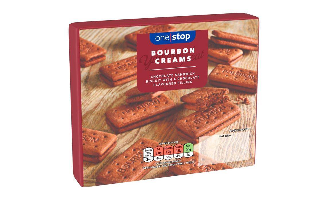 One Stop Bourbon Creams Biscuits 296g (393006)