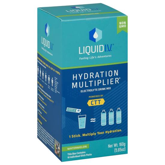 Liquid I.v. Watermelon Hydration Multiplier Electrolyte Drink Mix (10 ct, 0.57 oz)