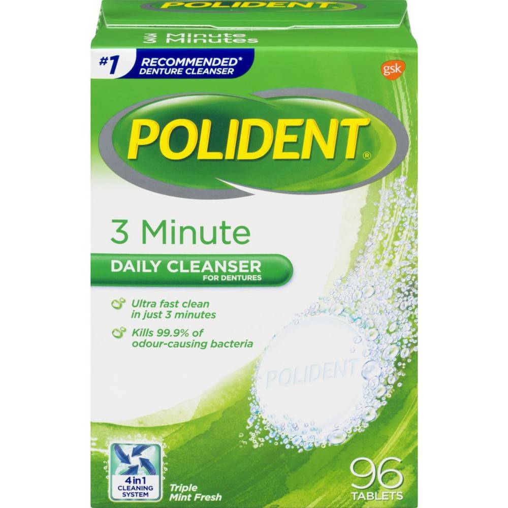 Polident Denture Cleanser 5 Minute (96 ea)