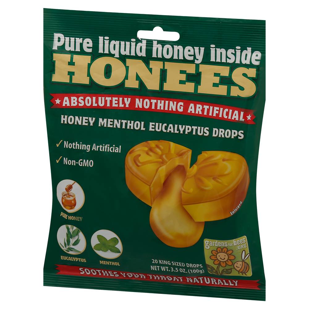 Honees Honey Menthol Eucalyptus Drops