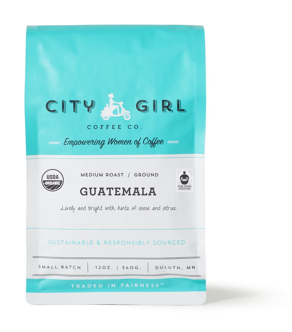 City Girl Coffee Guatemala Organic Ground Coffee (12 oz)