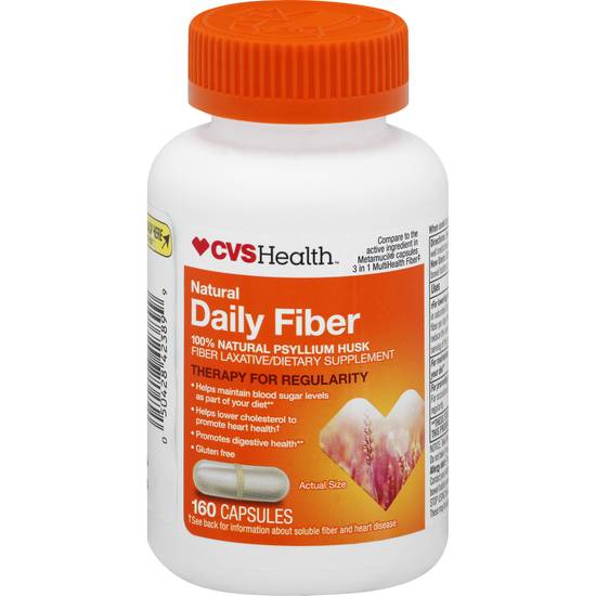 Cvs Health Natural Daily Fiber Capsules (160 ct)