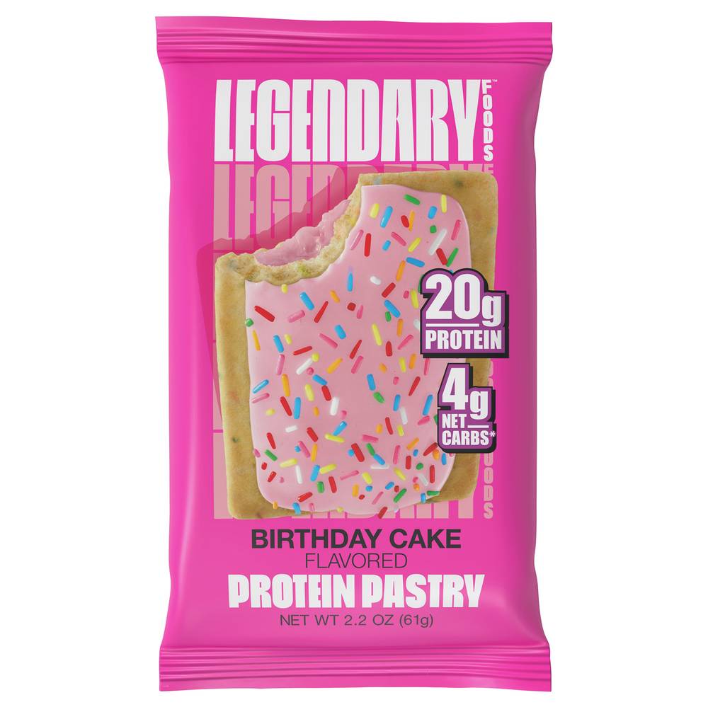 Legendary Foods Toaster Protein Pastry, Birthday Cake (2.2 oz)