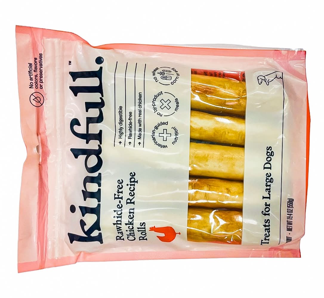 Kindfull Roll Large Dog Treat, Chicken (19.4 oz, 5 ct)