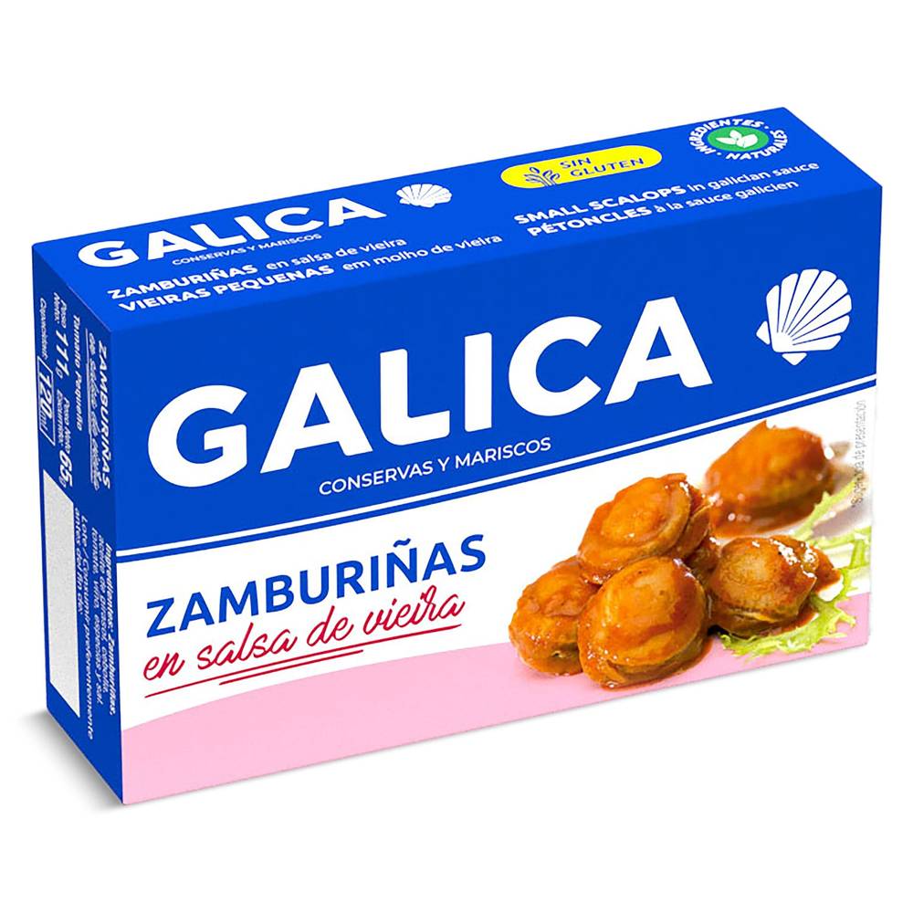 Zamburiña En Salsa Vieira Galica Lata 63 G