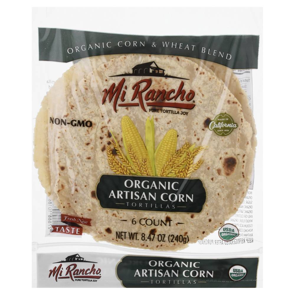 Mi Rancho Organic Artisan Corn Tortillas (8.47 oz)