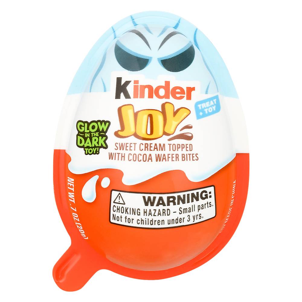 Kinder Joy Sweet Cream Topped With Cocoa Wafers Bites Treat + Toy (0.7 oz)