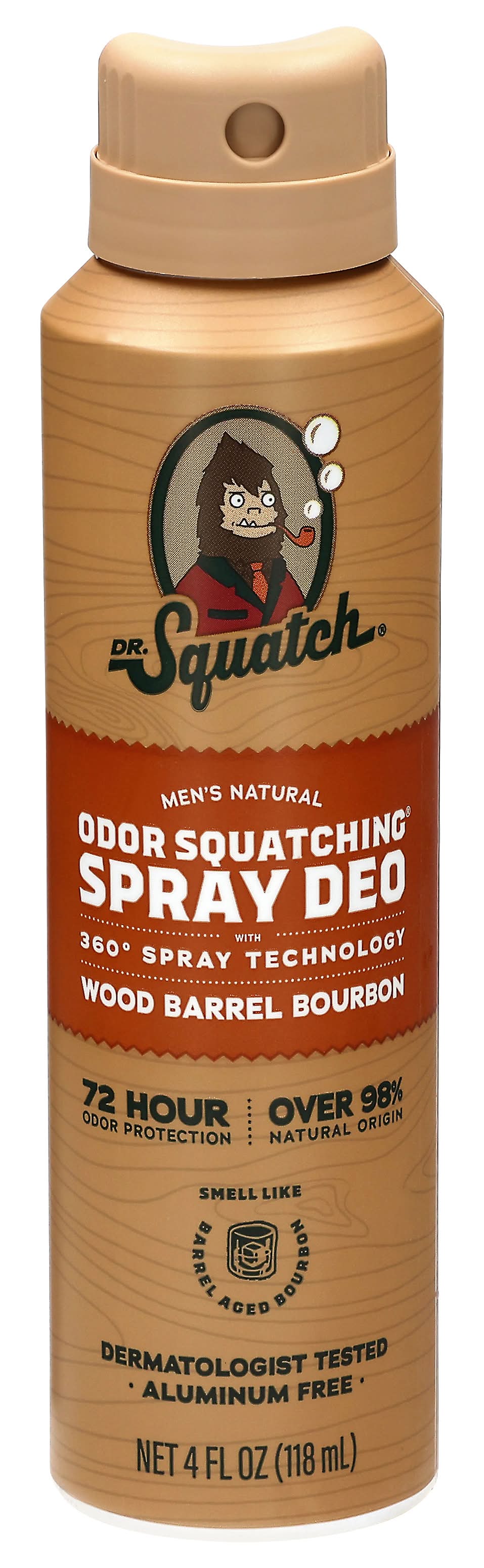 Dr. Squatch Odor Squatching Deodorant Spray, Men (4 fl oz)