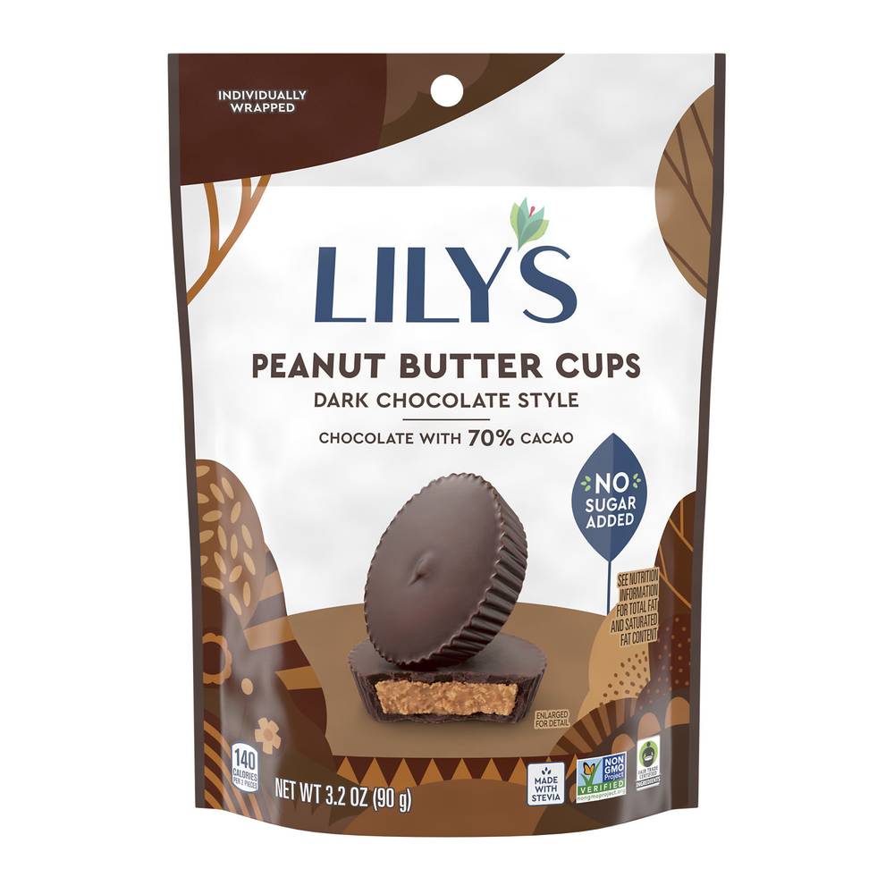 Lily's Dark Chocolate Peanut Butter Cups (3.2 oz)