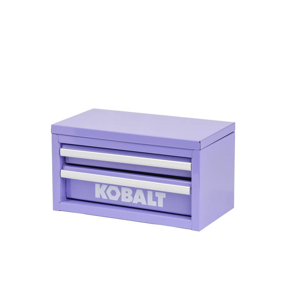 Kobalt Mini 10.83-in W x 5.91-in H x 5.91-in D 2-Drawer Lavender Steel Tool Box | 55231