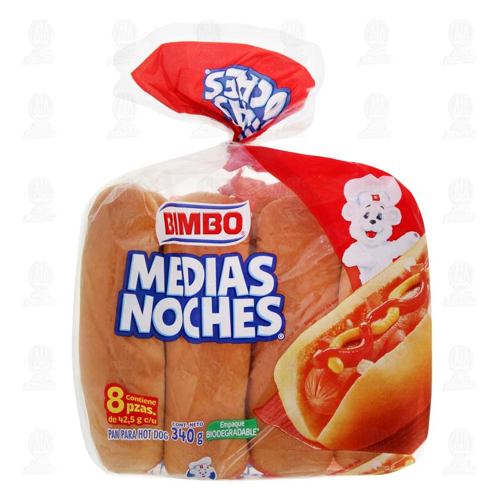 Bimbo · Pan para hot dog medias noches (8 un)