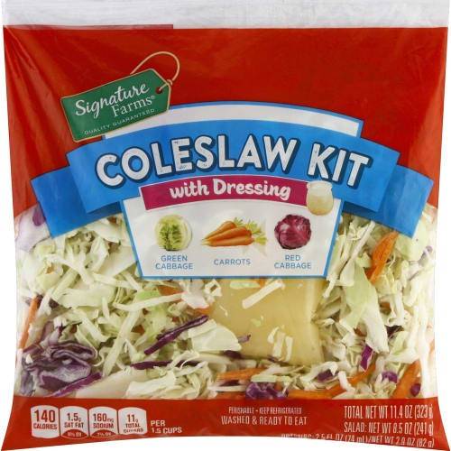 Order Signature Farms · Coleslaw Kit with Dressing (11.4 oz) food online from Safeway store, Eureka on bringmethat.com