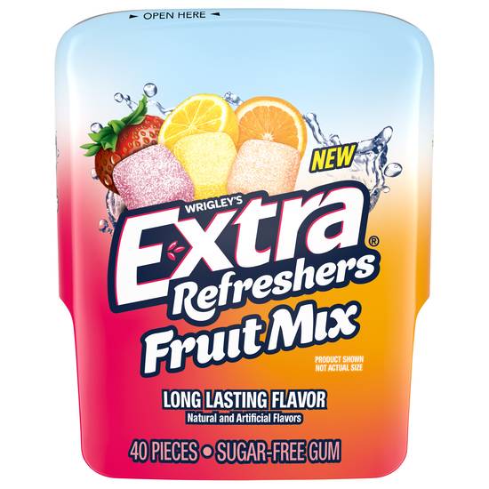 Extra Refreshers Fruit Mix Sugar Free Gum (40 pieces)