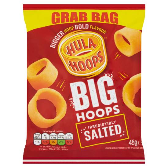 Hula Hoops Big Hoops Salted Grb Bag 45g