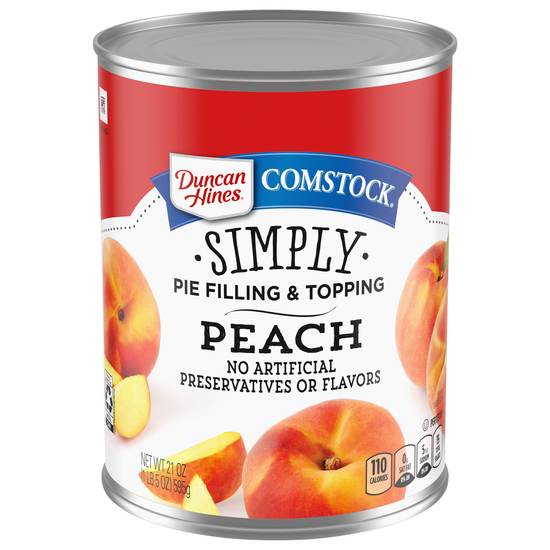 Duncan Hines Comstock Simply Peach Pie Filling & Topping