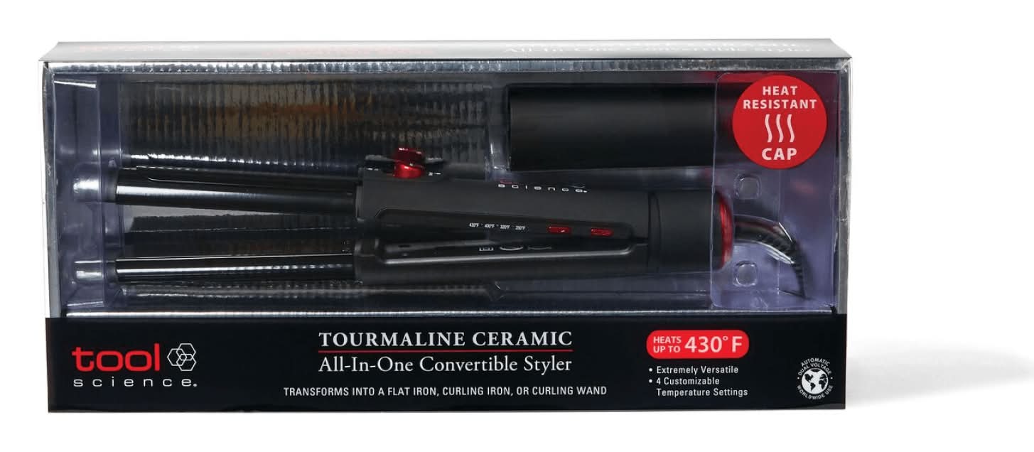 Tool Science Tourmaline Ceramic All-In-One Convertible Styler
