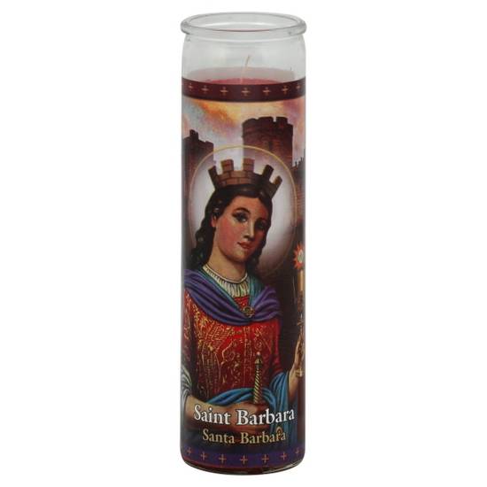 St Jude Candle Co Saint Barbara Red Wax Candle