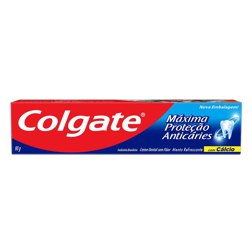 Colgate creme dental máxima proteção anticáries com flúor (90 g)