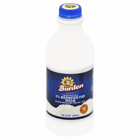Borden 2% Reduced Fat Milk 1 Quart