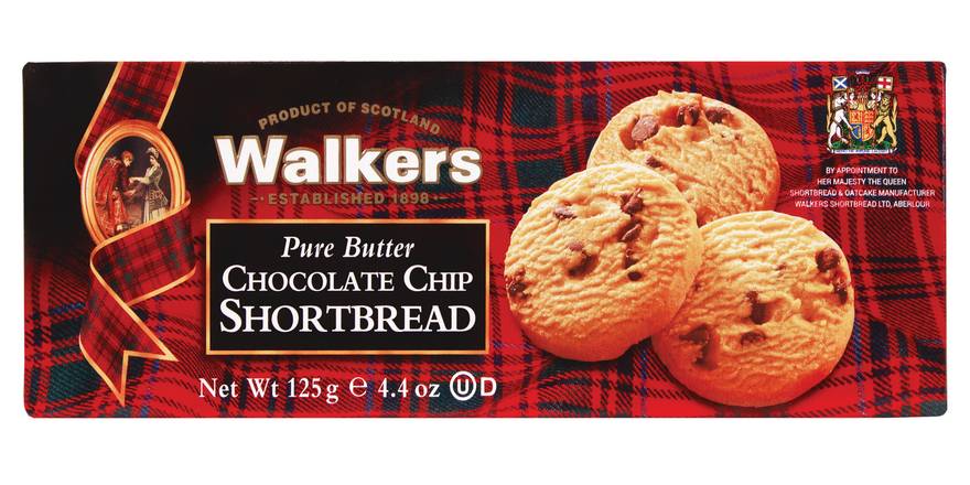 Walker's - Biscuits sablés pur beurre (pépites de chocolat)