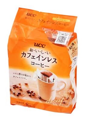UCC おいしいカフェインレスコーヒーワンドリップコーヒー (7g x 8)