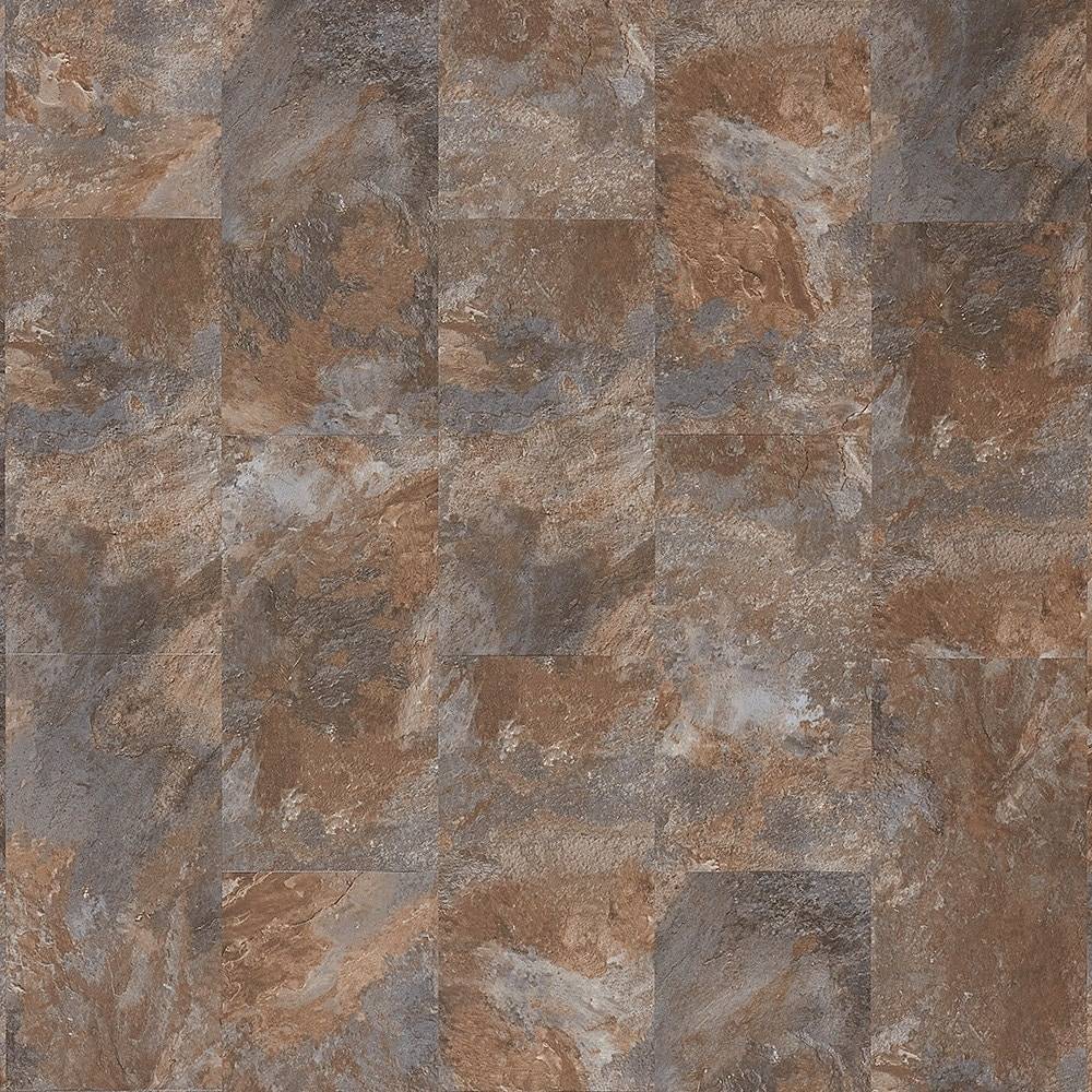 STAINMASTER Etna Stone Brown Stone Look 12-mil x 12-in W x 24-in L Waterproof Interlocking Luxury Vinyl Tile Flooring (19.88-sq ft/ Carton) | LSM01-938