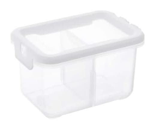 Ezy Storage Tall 2-Compartment Storage Box