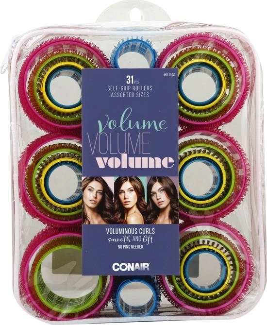 Conair Assorted Sizes Self Grip Rollers (31 ct)
