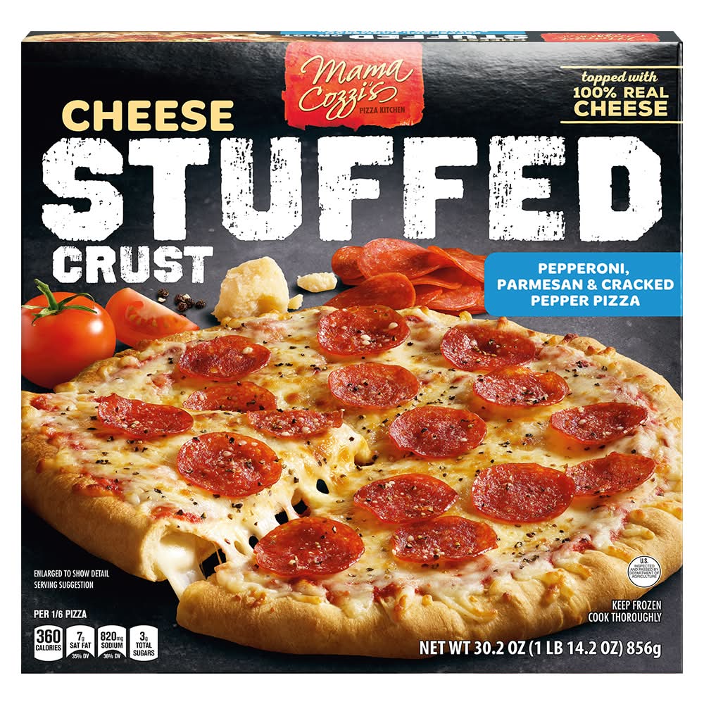 Mama Cozzi's Pizza Kitchen Stuffed Crust Cracked Pepper & Pepperoni Pizza
