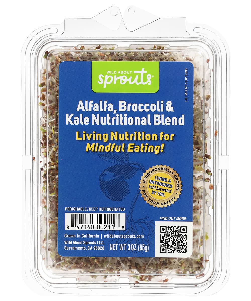 Wild About Sprouts Alfalfa Broccoli & Kale (3 oz)