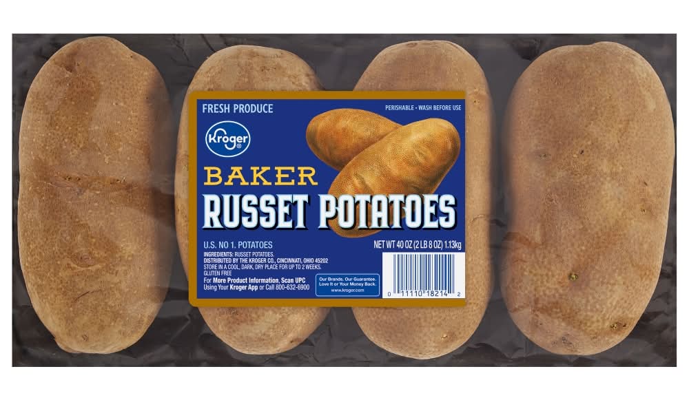 Kroger Potato Russet Tray