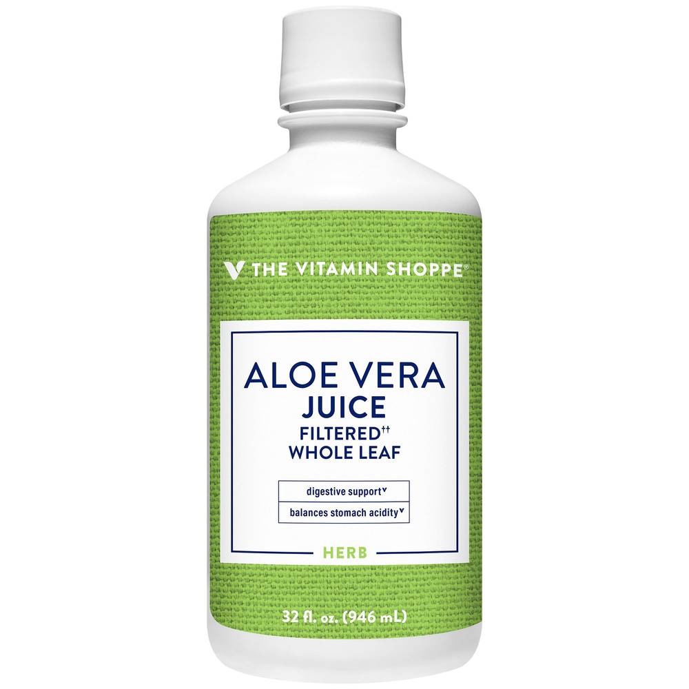Filtered Whole Leaf Aloe Vera Juice - Digestive Support (32 Fluid Ounces)