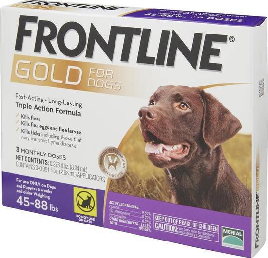 Frontline Gold Flea & Tick Treatment For Large Dogs (45-88 lbs)
