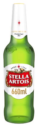 Stella Artois Belgium Premium Lager Beer (660ml)