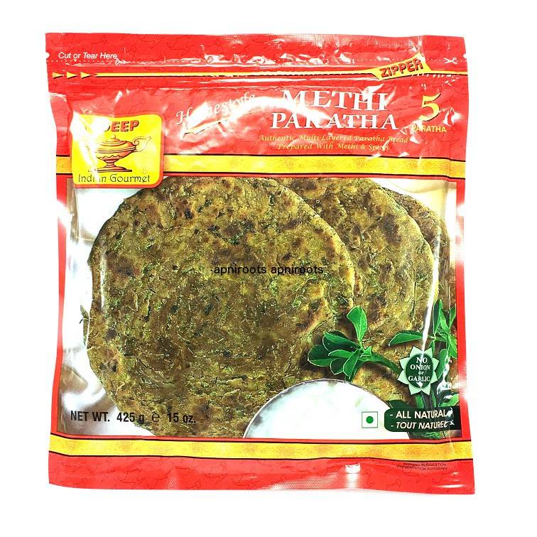 Deep Home Style All Natural Methi Paratha (425 g, 5 ct)