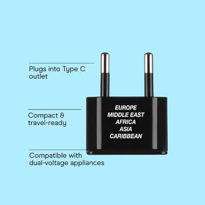 Conair Travel Smart Continental Adapter Plug Set (3 ct)