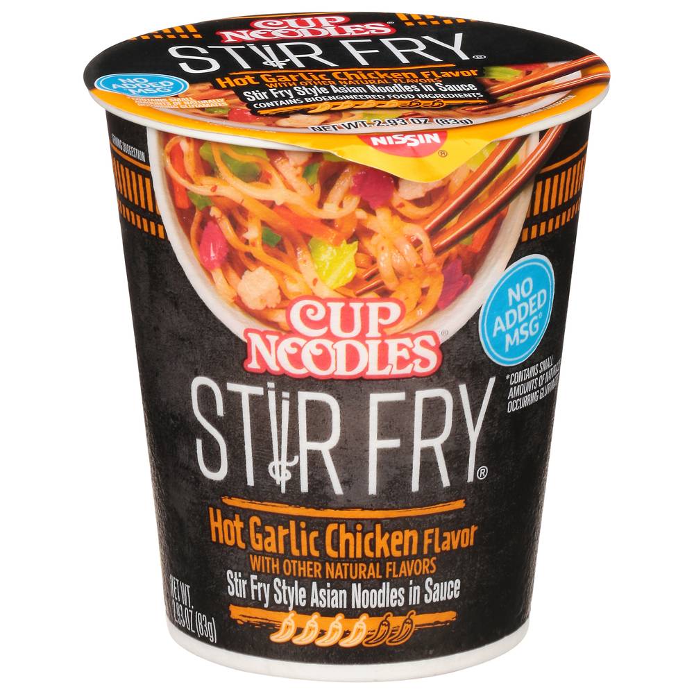 Nissin Stir Fry Hot Garlic Chicken Flavor Noodles (2.93 oz)