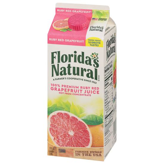 Florida's Natural 100% Ruby Red Grapefruit Juice (52 fl oz)