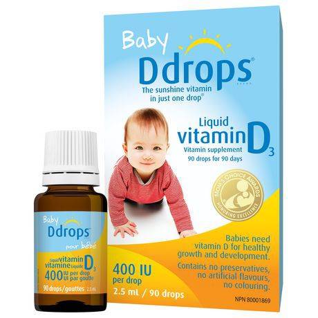 Ddrops Baby Vitamin D Drops 400 Iu (2.5 ml)