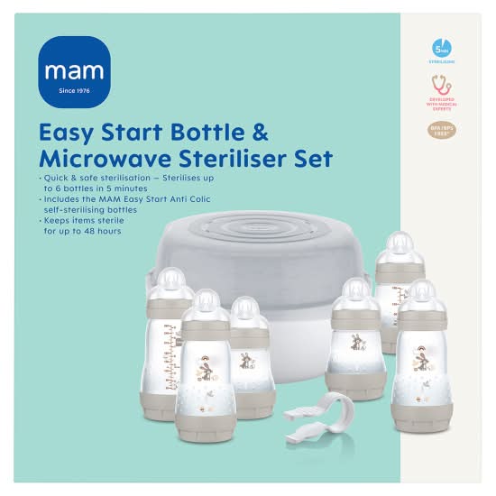 MAM Easy Start Bottle & Microwave Steriliser Set