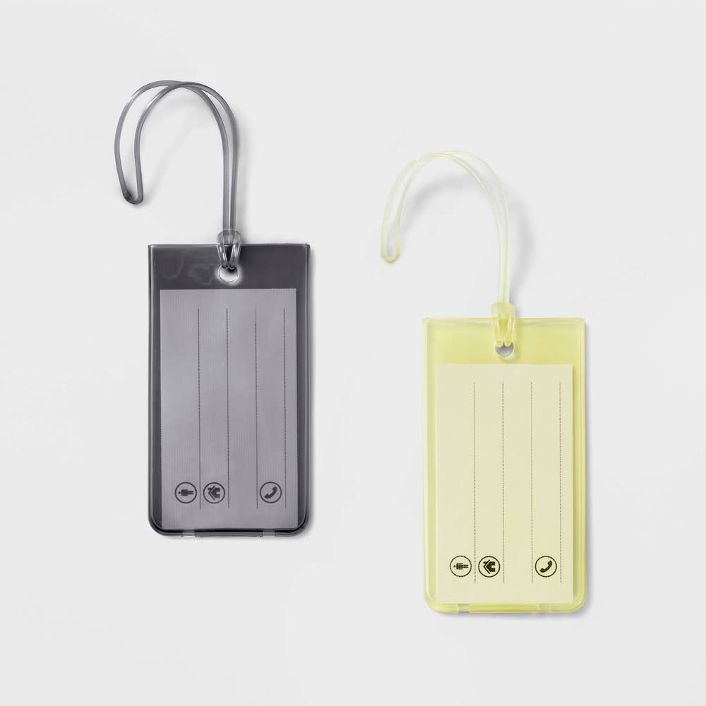 Open Story Silicone Luggage Tag (Lime-Gray)