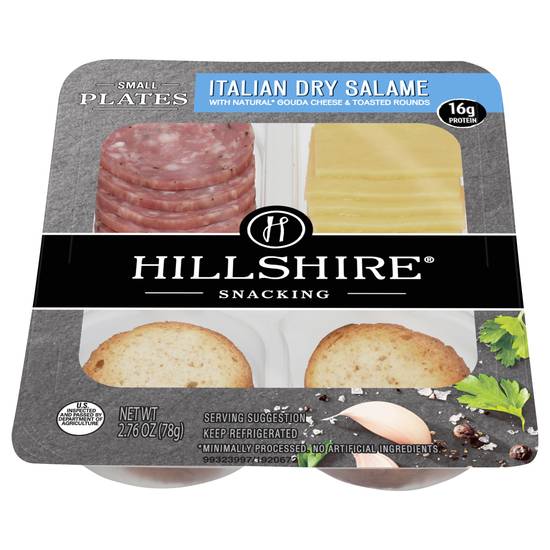Hillshire Italian Dry Salame With Natural Gouda Cheese & Toasted Rounds Snacking