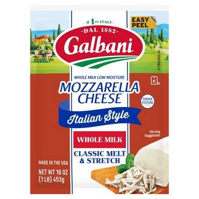 Galbani Italian Style Whole Milk Mozzarella Cheese - 16oz