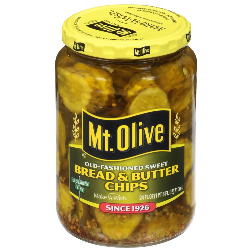 Mt. Olive Old-Fashioned Sweet Bread & Butter Chips Pickles