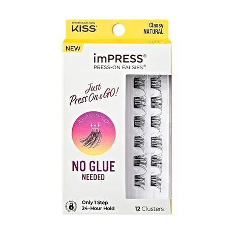 imPRESS Kiss False Eyelashes, Black (9 g)