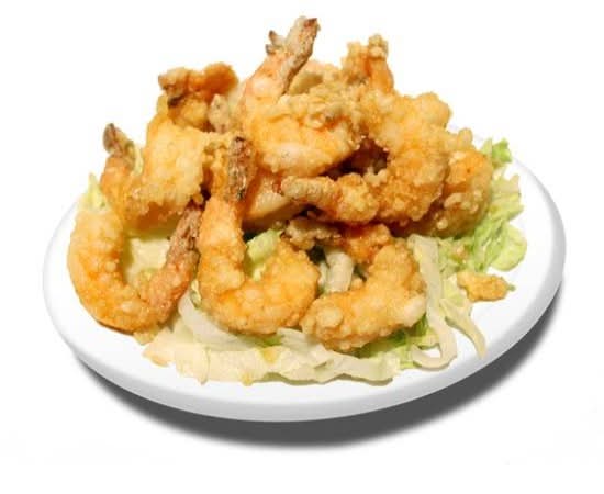 52. Crevettes à l'ail avec riz / Garlic Shrimps with rice / 蒜蓉脆虾饭