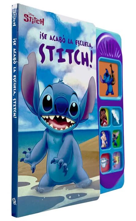 Libro disney stitch ¡se acabó la escuela, stitch! con sonidos, 20.32x1.59x22.86 cm